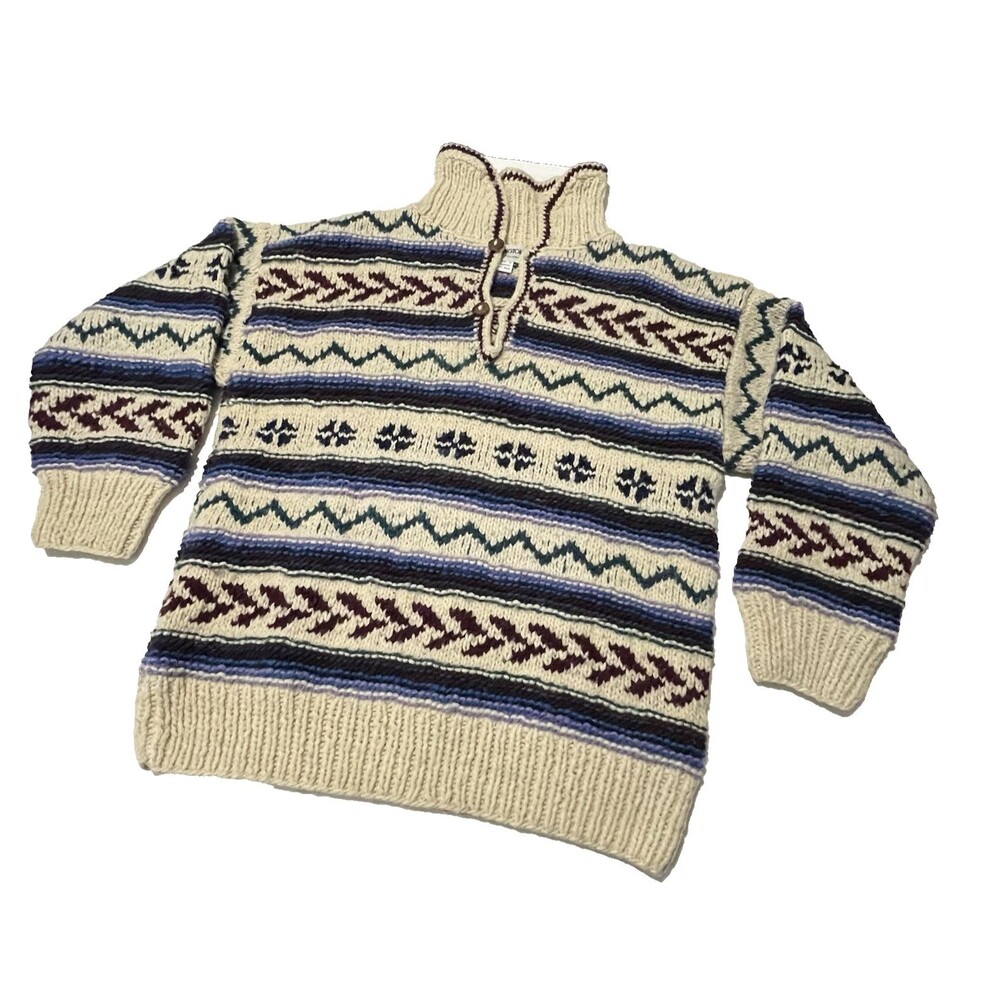 Harringtons Vintage Ecuador Wool Knit Sweater Pullover Americana XL